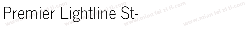 Premier Lightline St字体转换